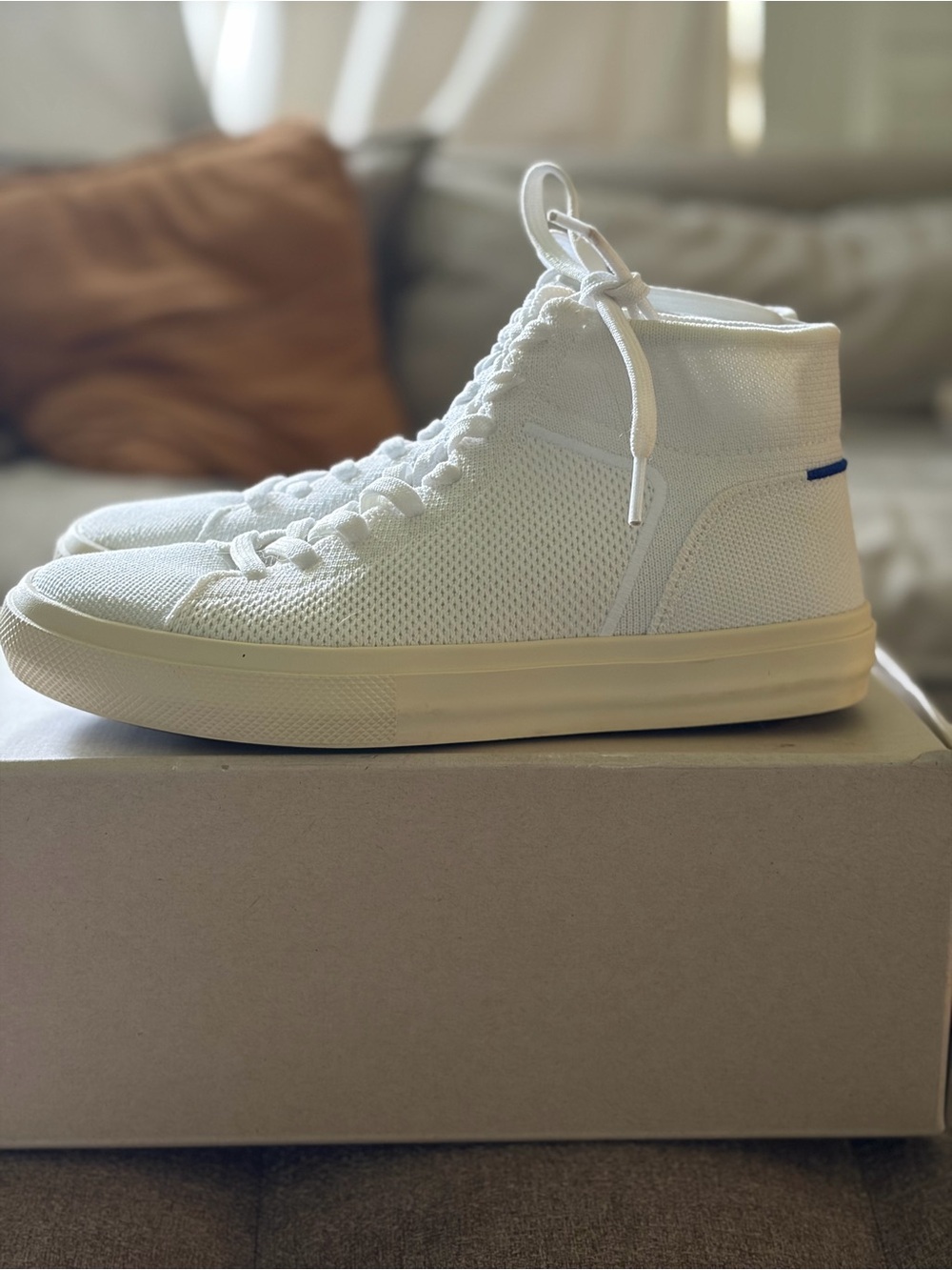 Rothy’s  Washable Women High-Top Knit Sneakers